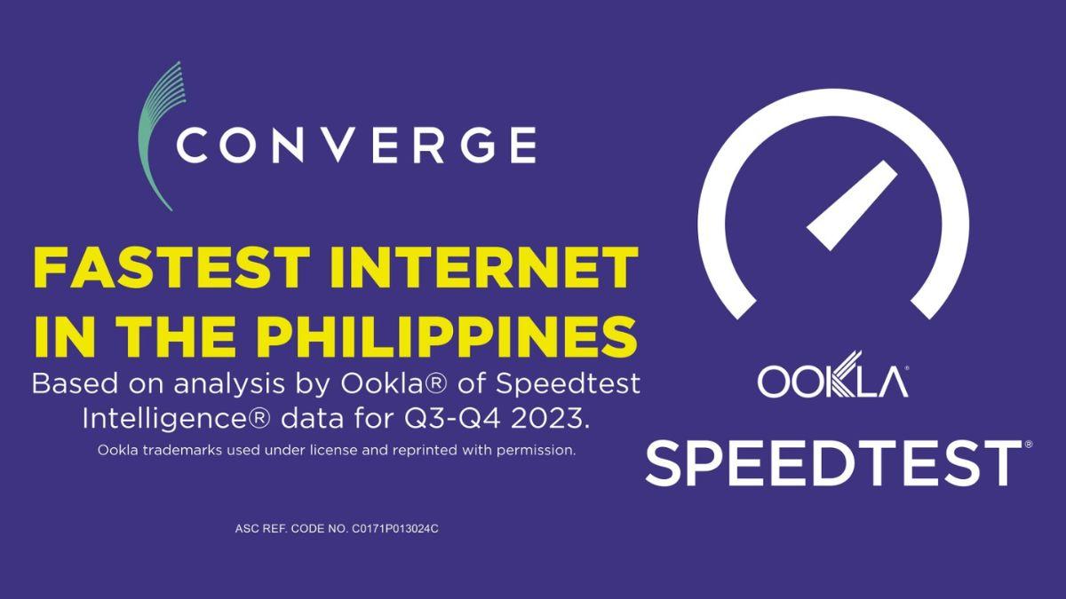 Converge dominates Ookla®’s Speedtest Awards, now reigns as Philippines’ fastest internet