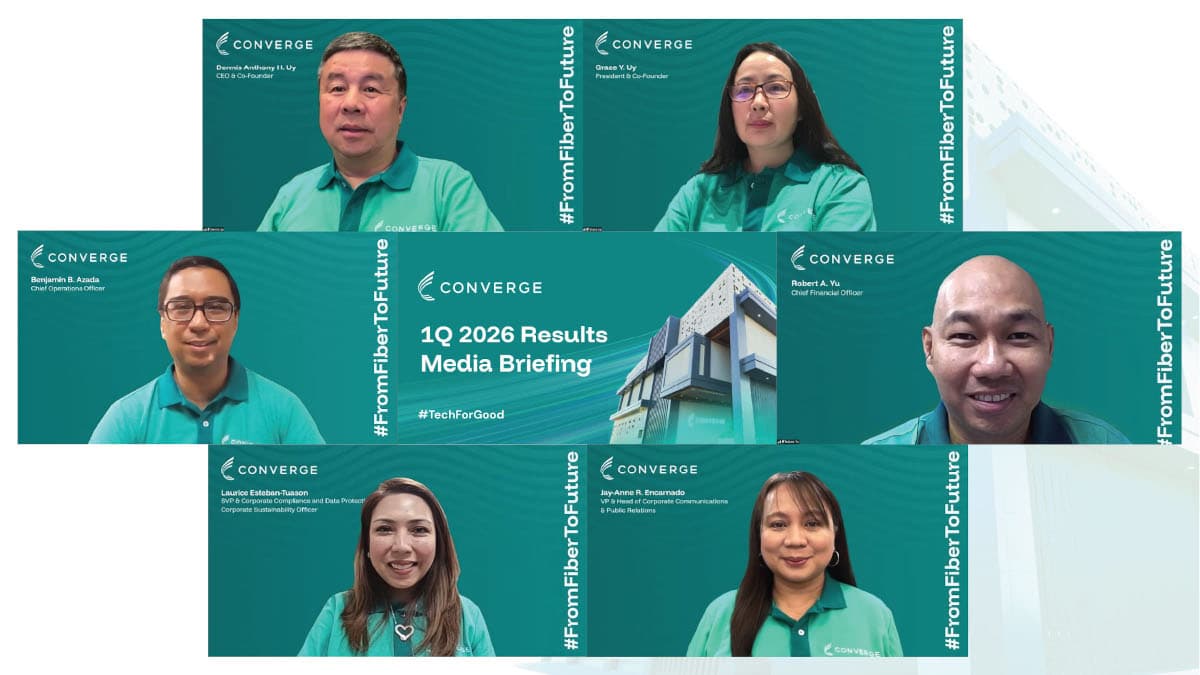Converge gains ₱11.2B revenue in 1Q2026, reaches 3M subscriber milestone